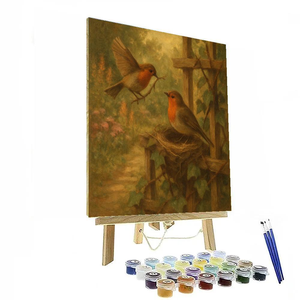 Robin Garden Harmony Number painting