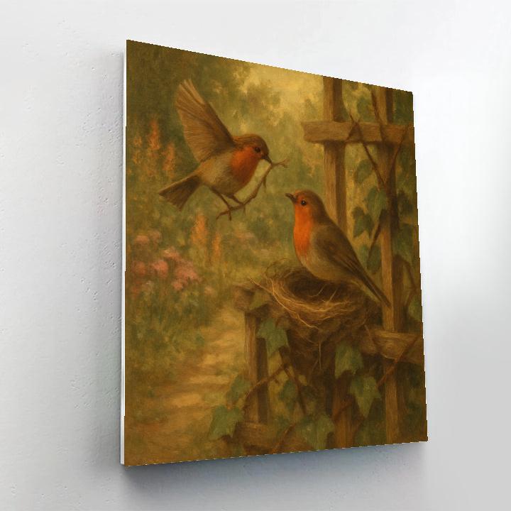 Robin Garden Harmony Number painting