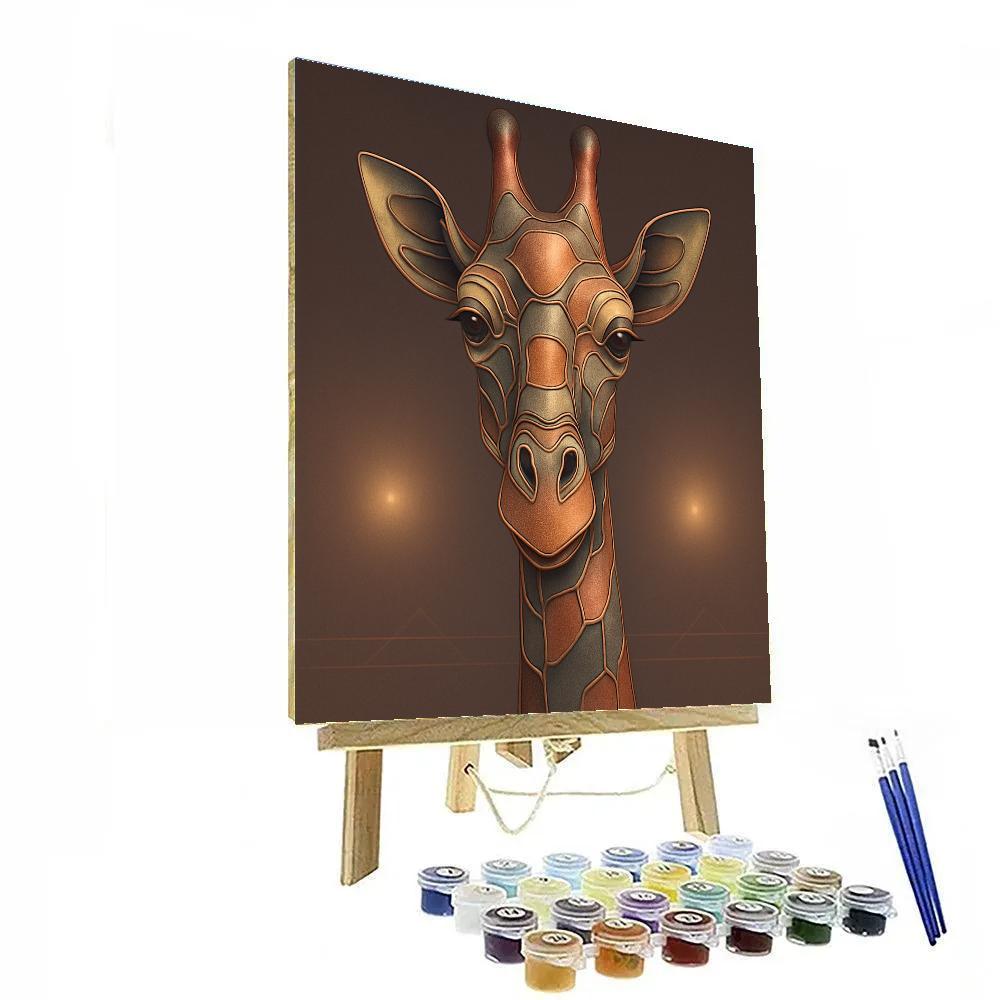 Chrome Giraffe Mirage Paint by numbers art
