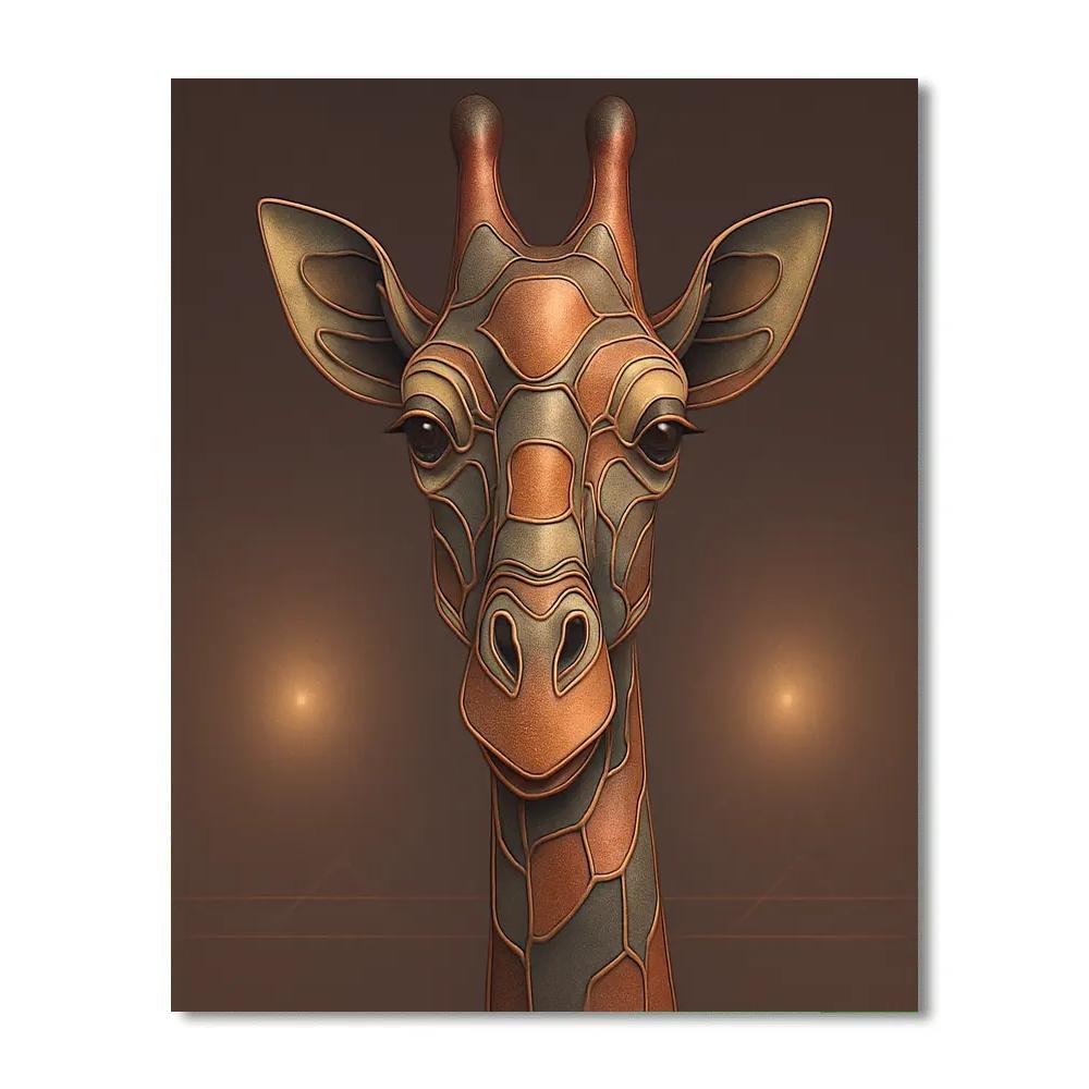 Chrome Giraffe Mirage Paint by numbers art