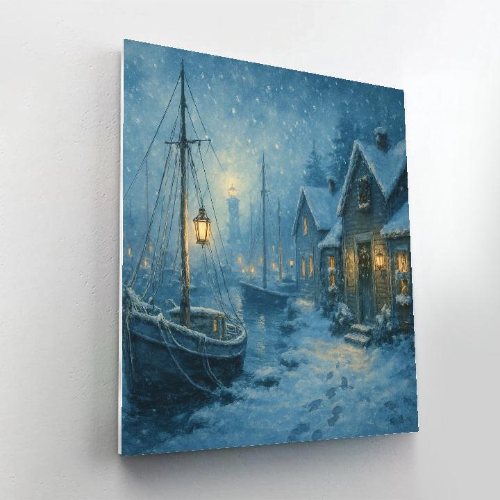 Fishermans Festive Harbor Numbered painting kits