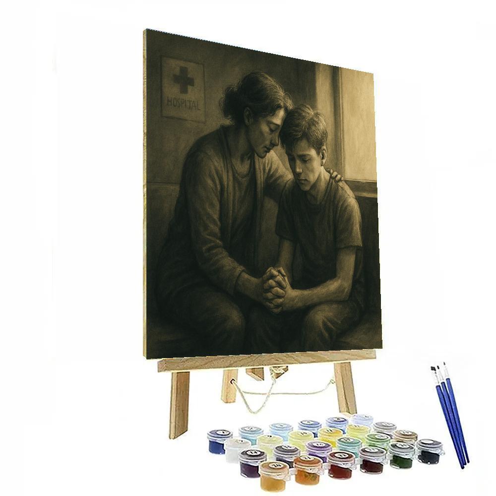 Quiet Hospital Waiting Embrace paint by number