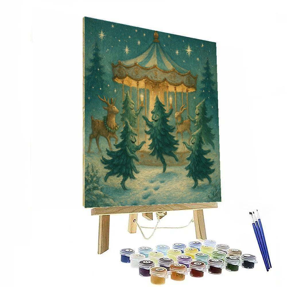 Midwinter Carousel Of Pine Spirits Numbered painting kits