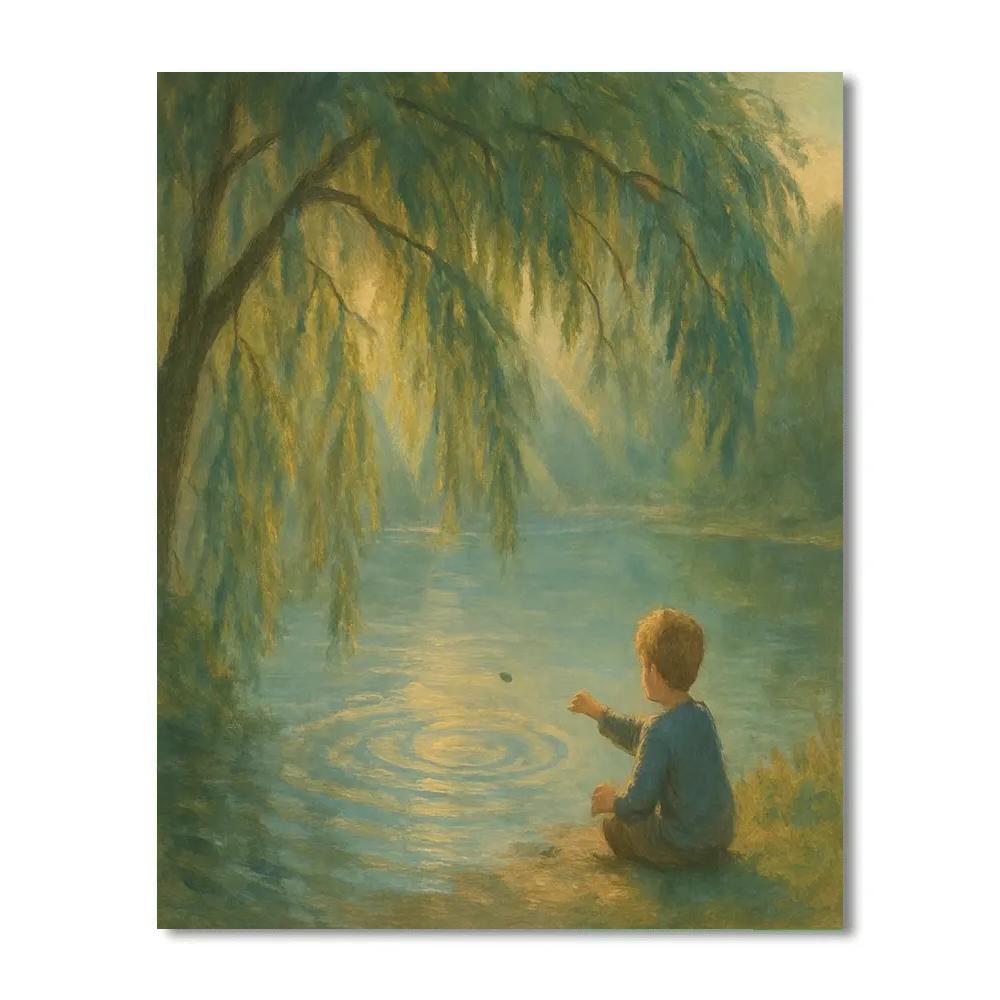 Willow Bend Morning Paint by numbers art