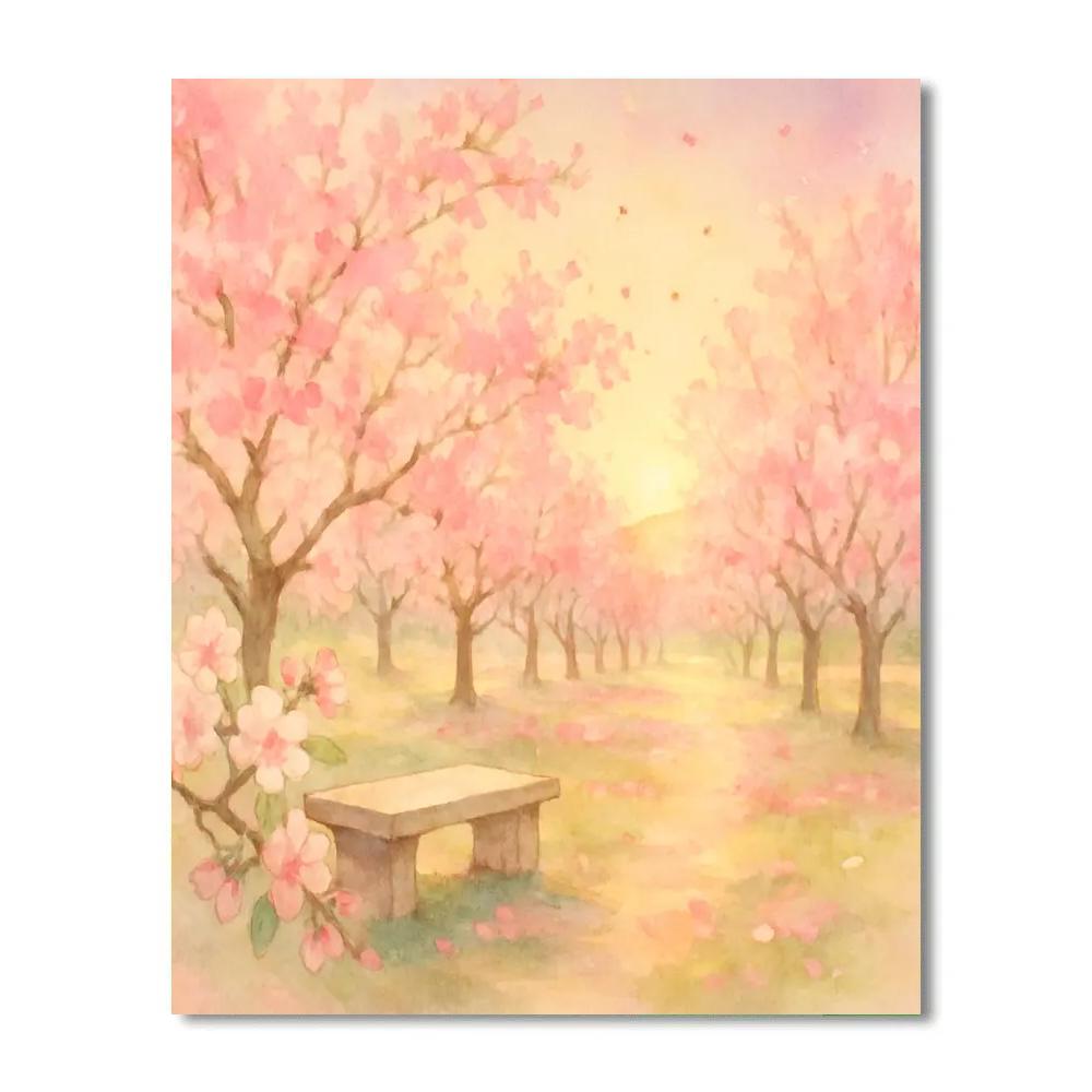 Spring Orchard With Honeylight painting number kit
