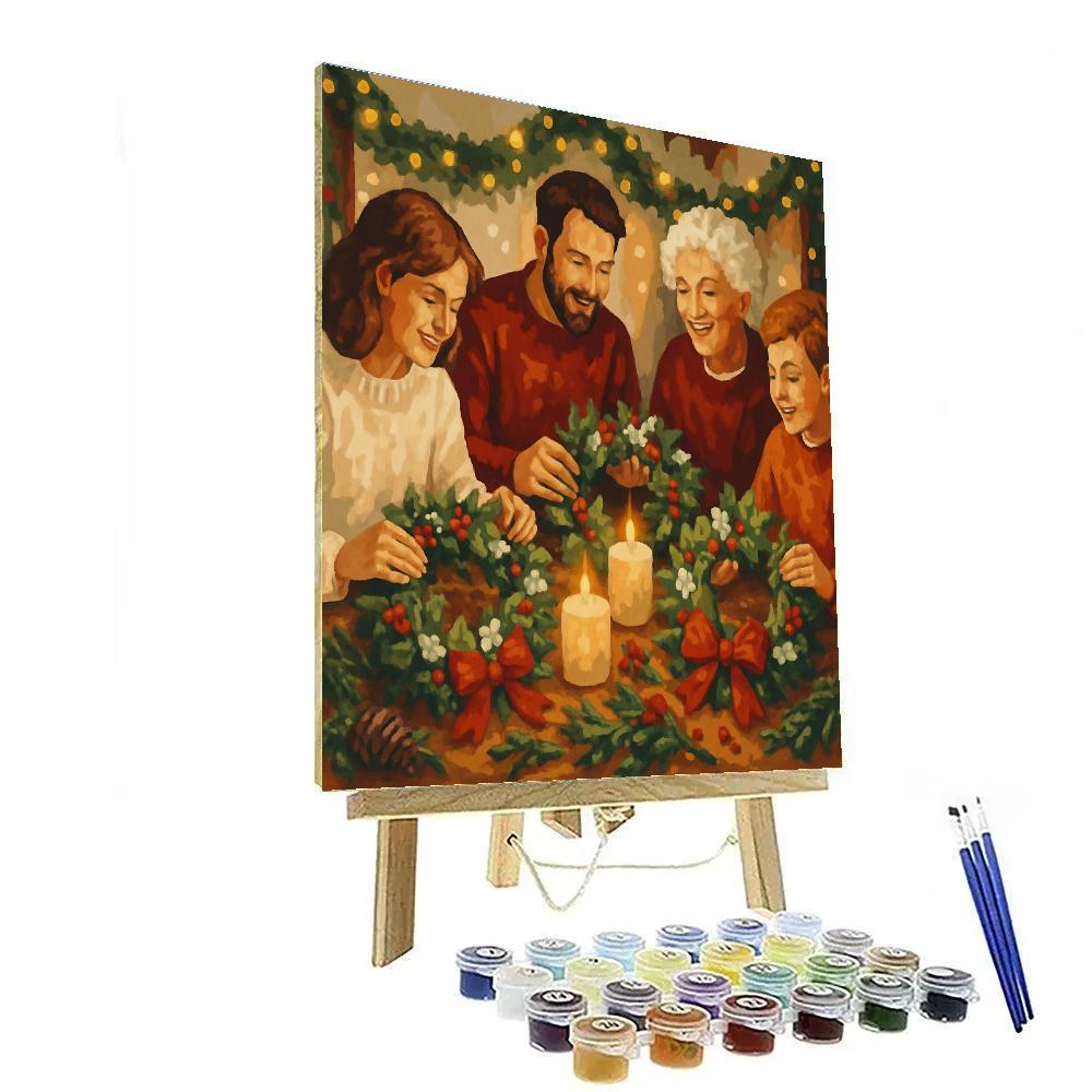 Wreath Workshop Joy Paint by numbers kits