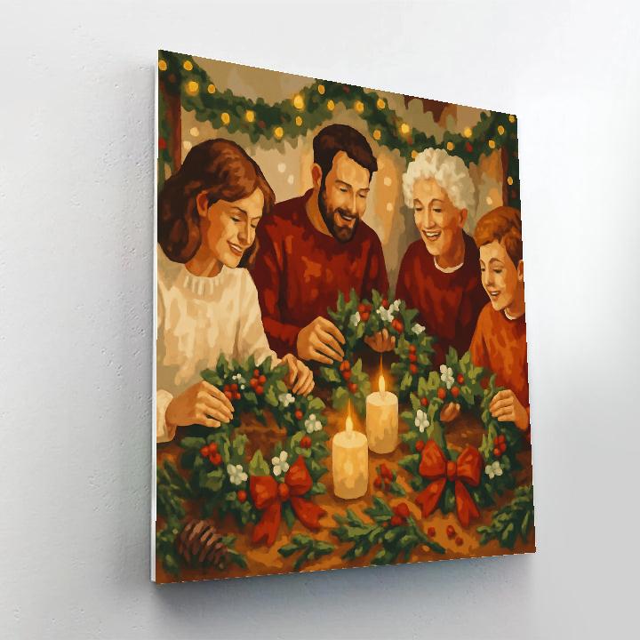 Wreath Workshop Joy Paint by numbers kits