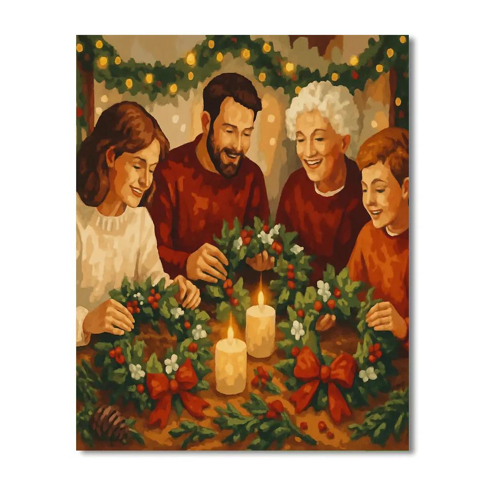 Wreath Workshop Joy Paint by numbers kits
