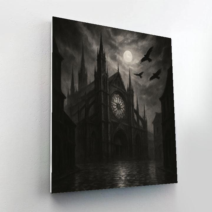 Gothic Nocturne Spires paint by numbers