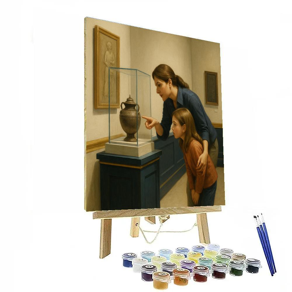 Museum Morning Learning Together Painting by numbers kit