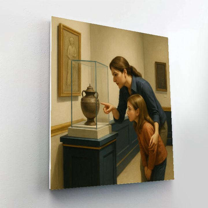 Museum Morning Learning Together Painting by numbers kit