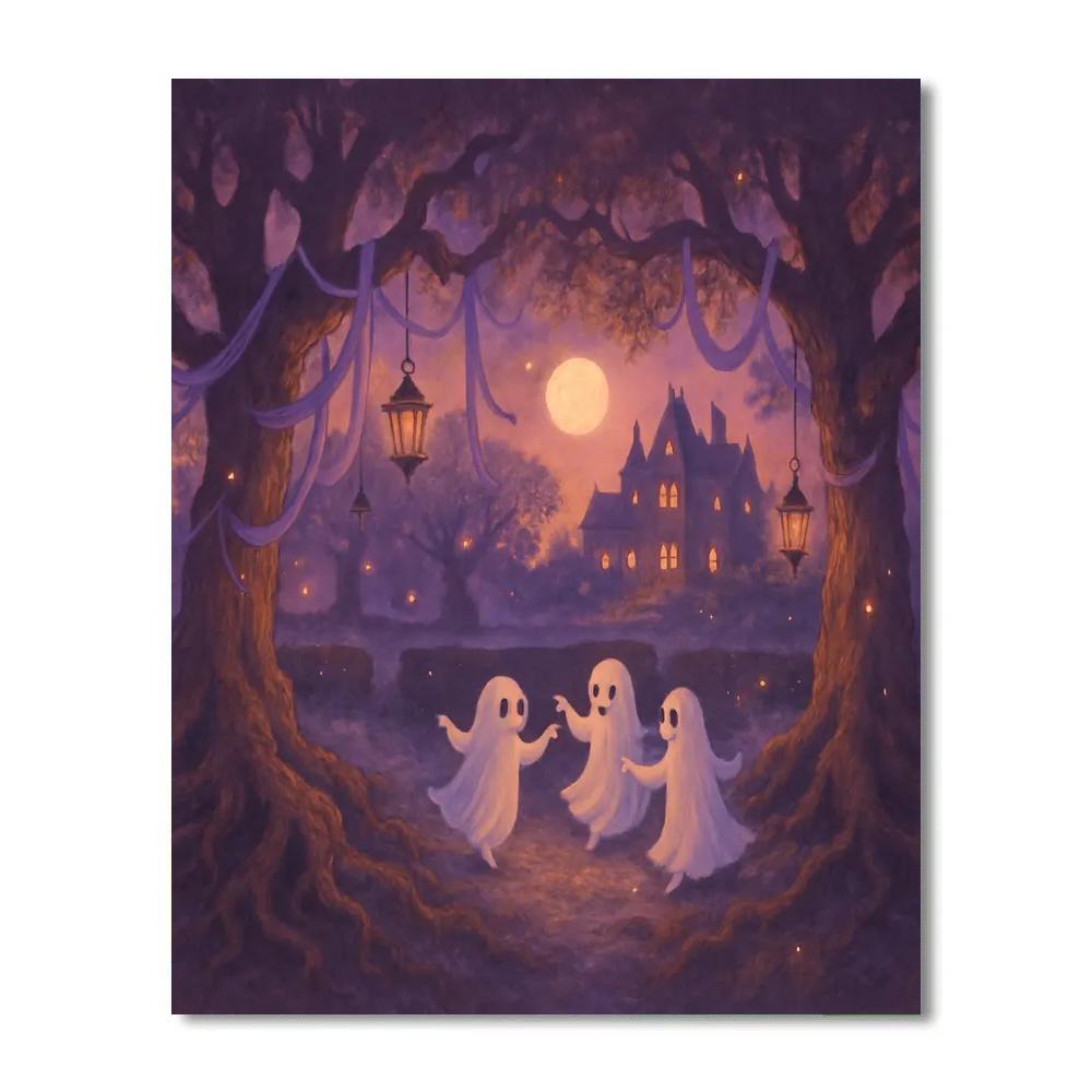 Lantern Garden Of Whispering Oaks paint by numbers