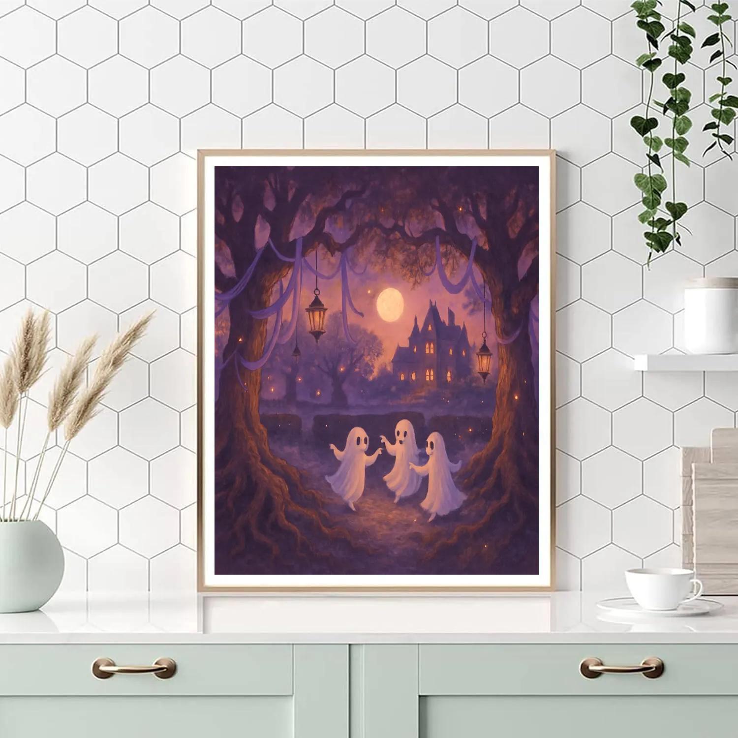 Lantern Garden Of Whispering Oaks paint by numbers