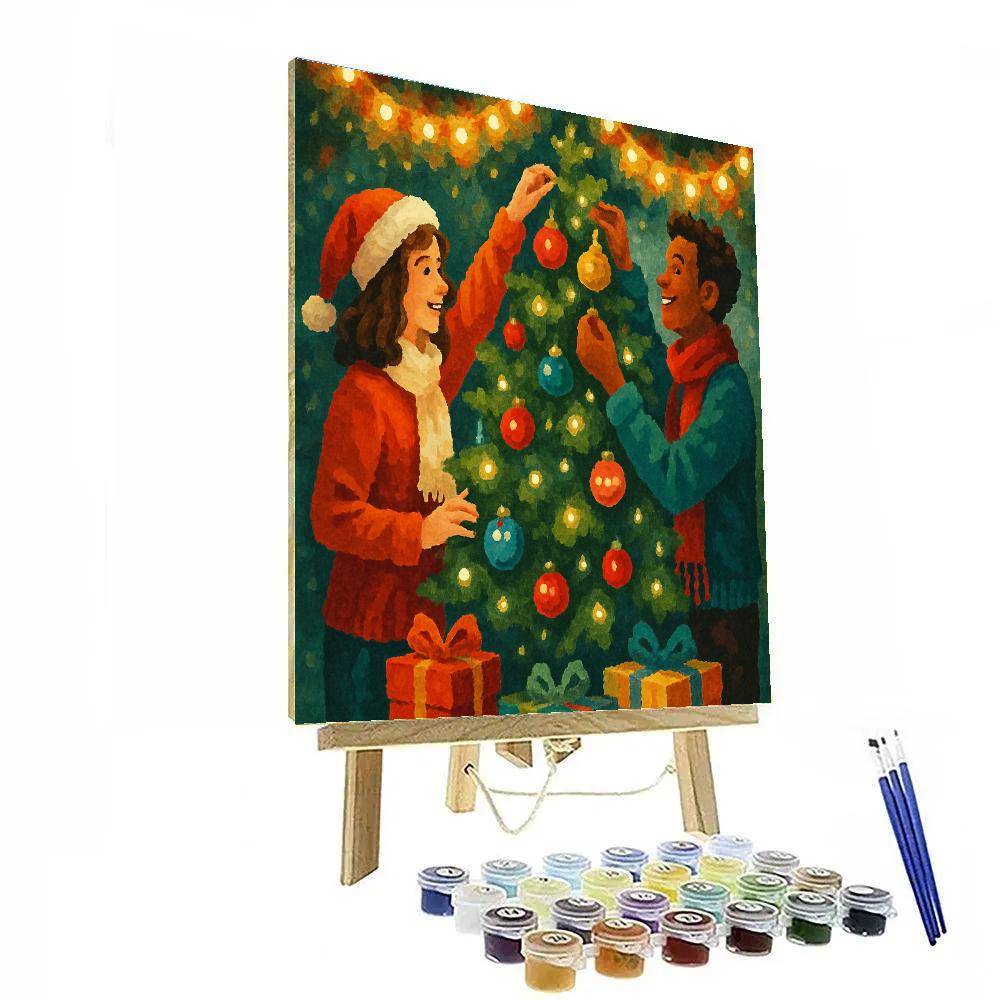 Ornaments And Carolers Number painting