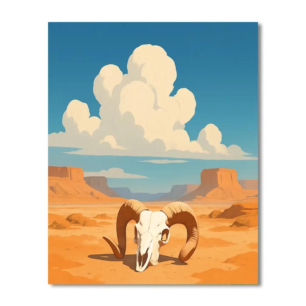 Georgia OKeeffe Desert Sky Paint by numbers kits