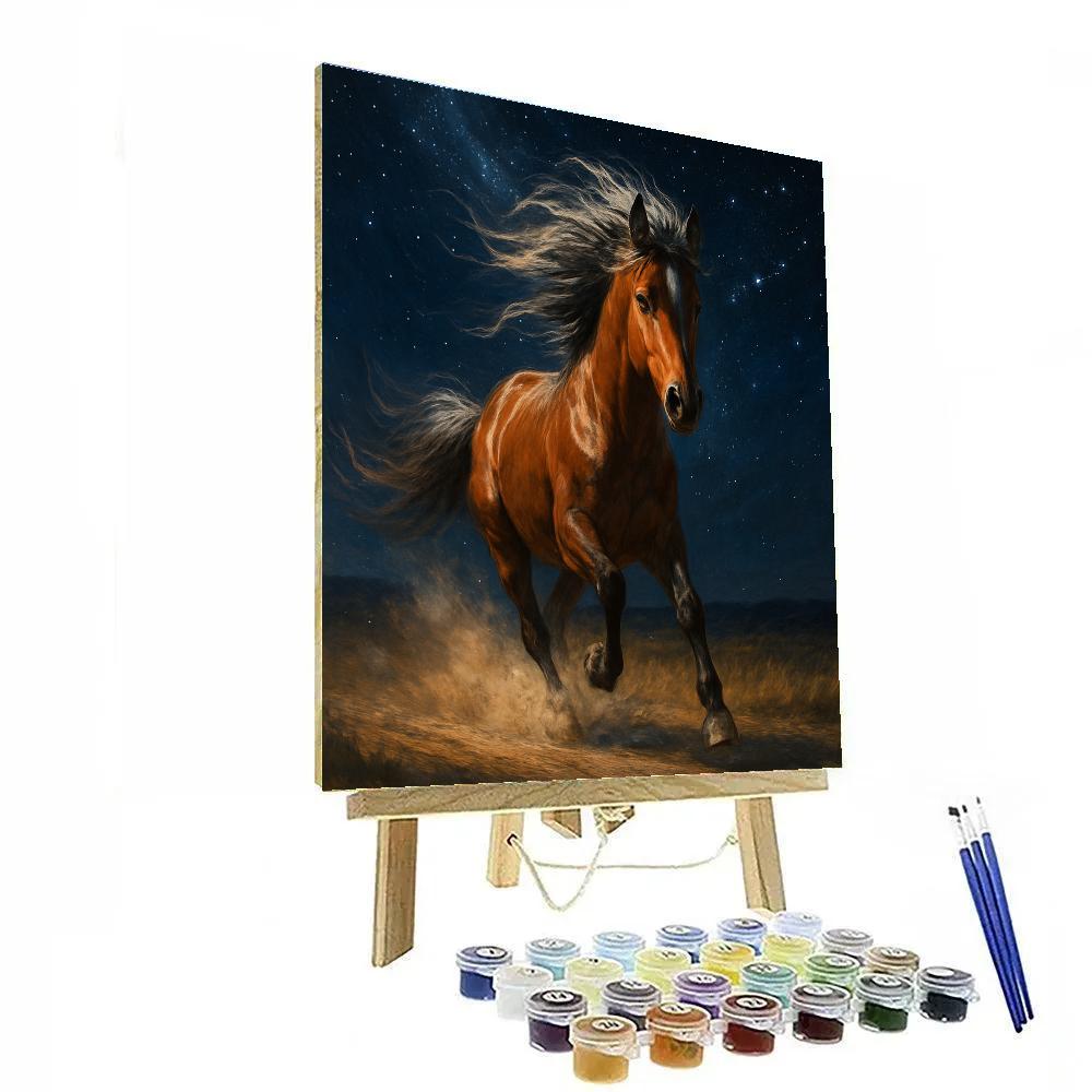 Horse Comet Gallop Paint by numbers kits
