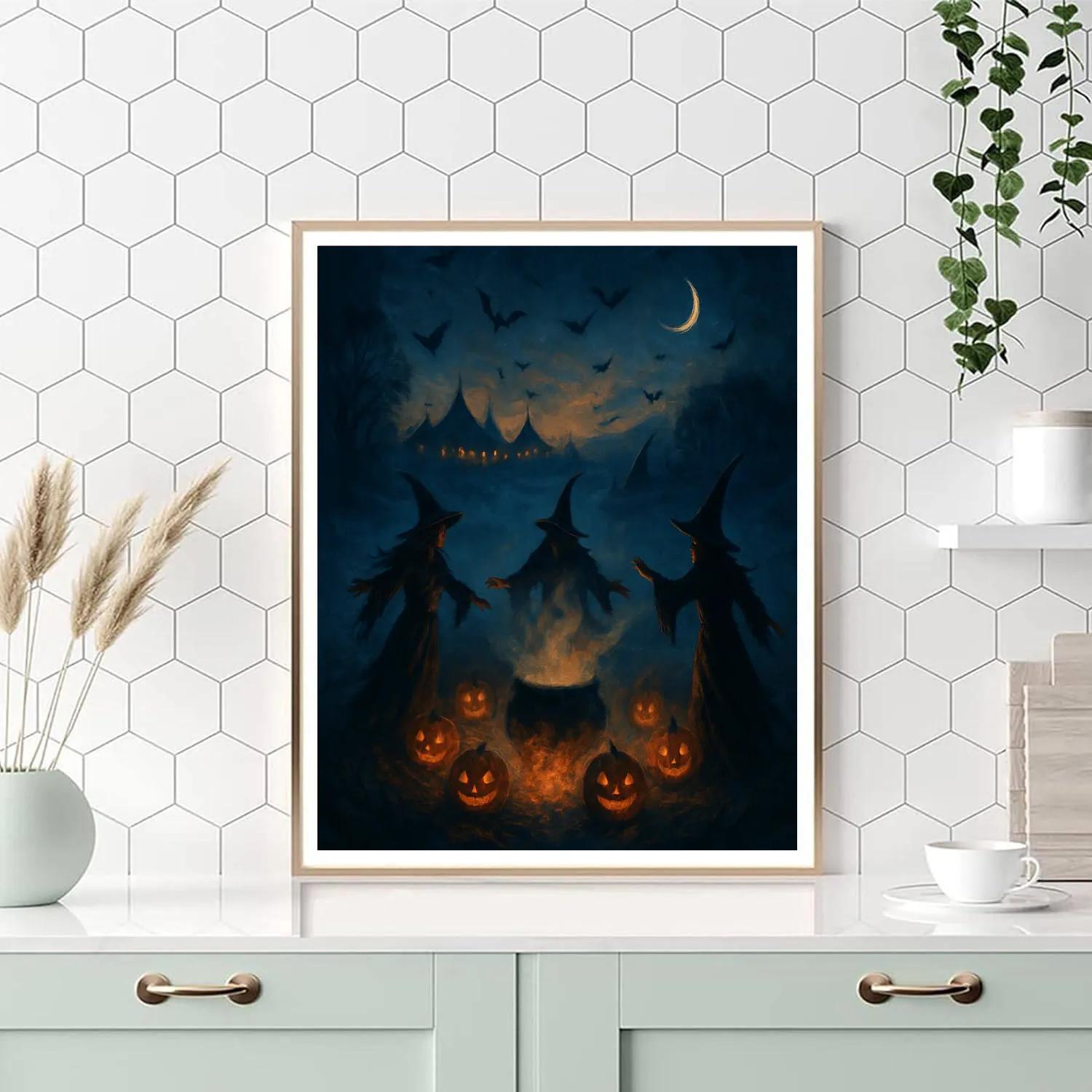 Witchlight Over The Hollow painting number kit
