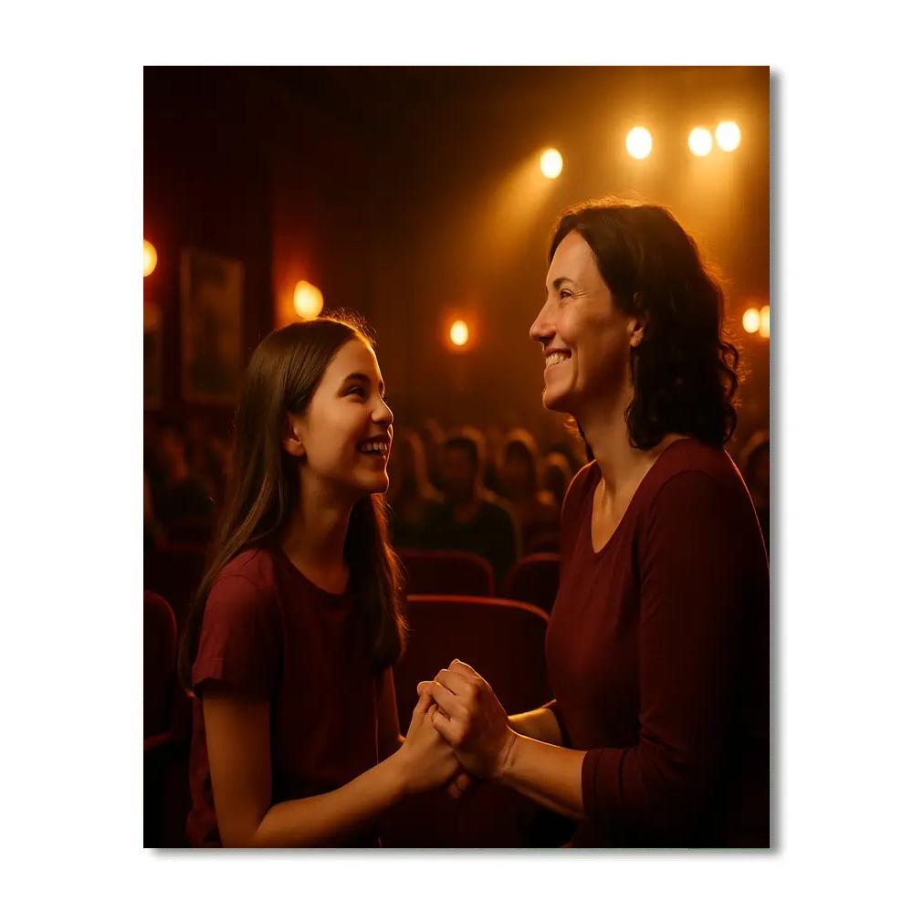 First Concert Together Hand In Hand paint by numbers