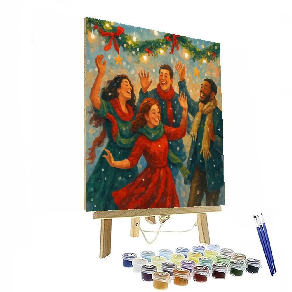 Glowing Garland Dance Paint by numbers art