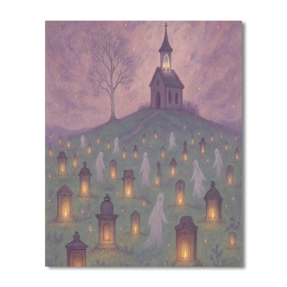 Lantern Field Of The Forgotten Painting by numbers kit