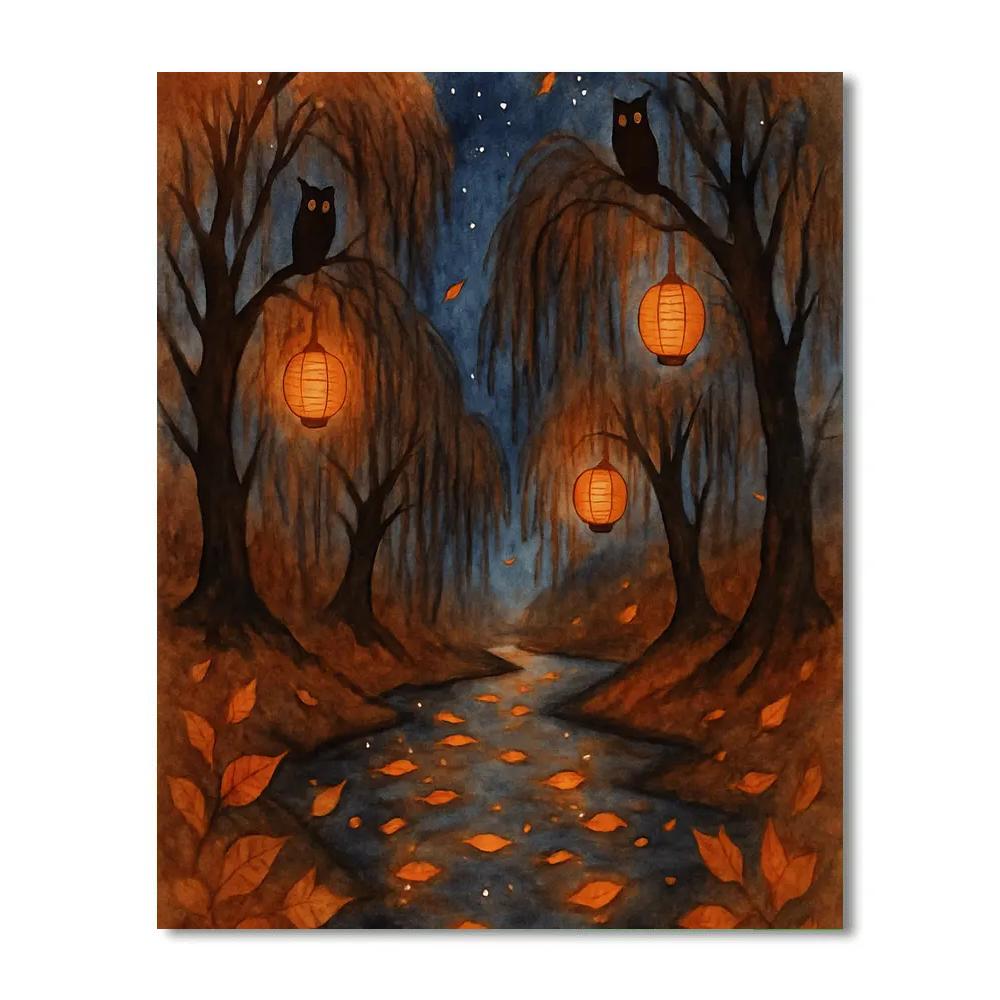 River Of Falling Leaves DIY paint by numbers