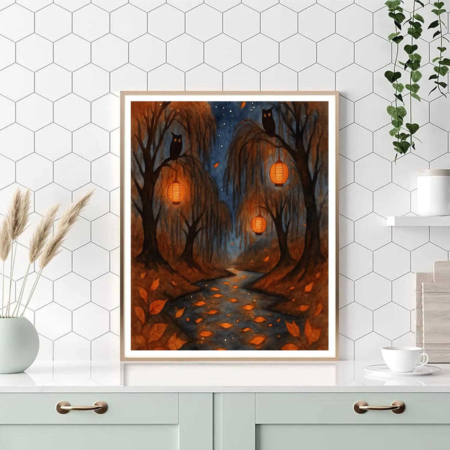 River Of Falling Leaves DIY paint by numbers