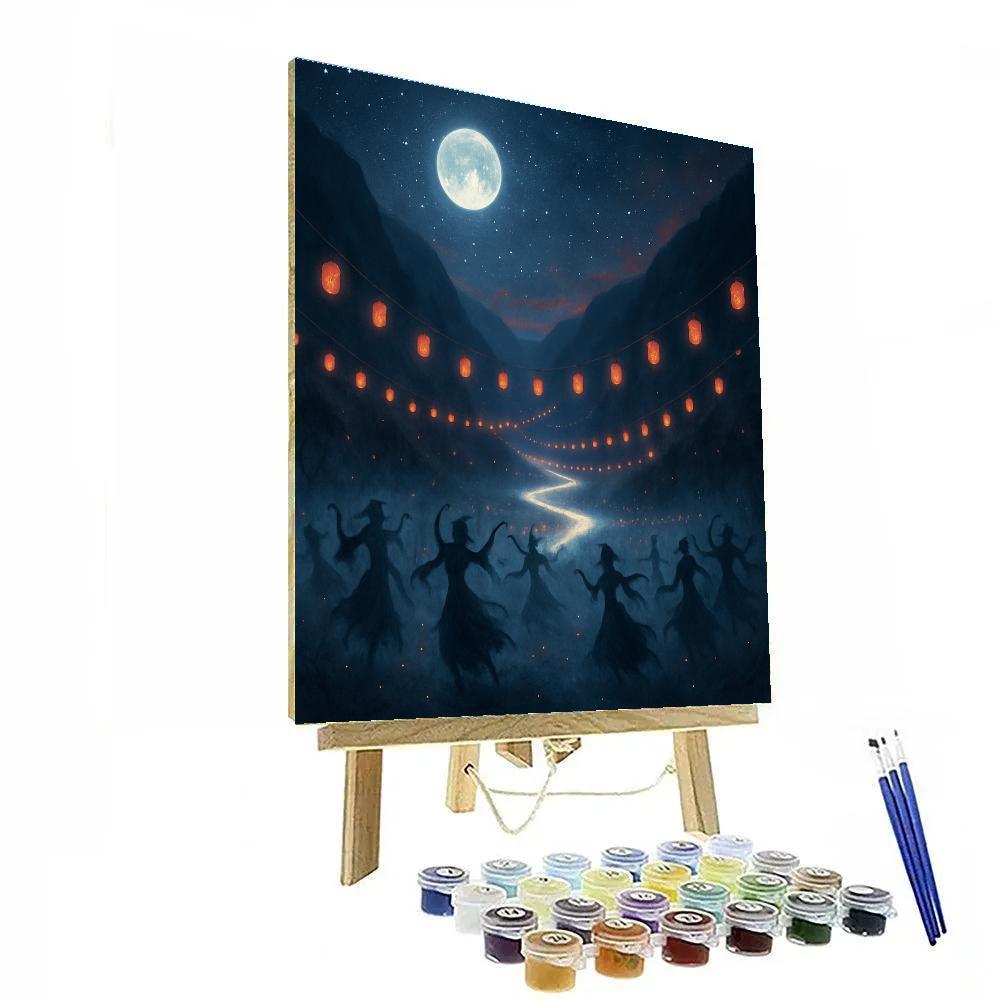 Song Of Hanging Lanterns paint by numbers