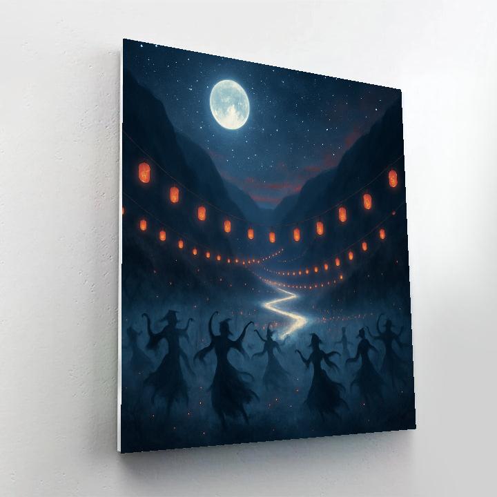 Song Of Hanging Lanterns paint by numbers