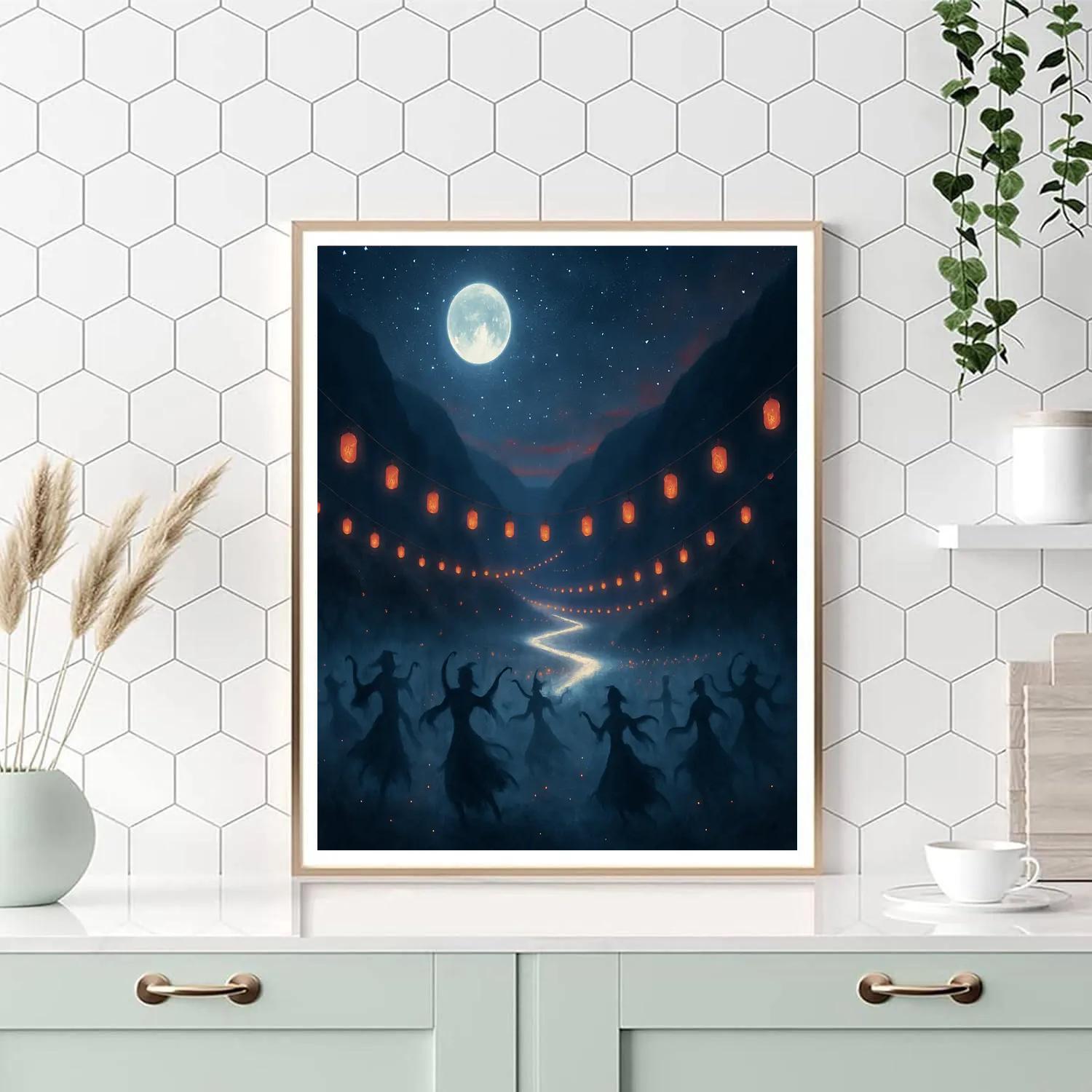 Song Of Hanging Lanterns paint by numbers
