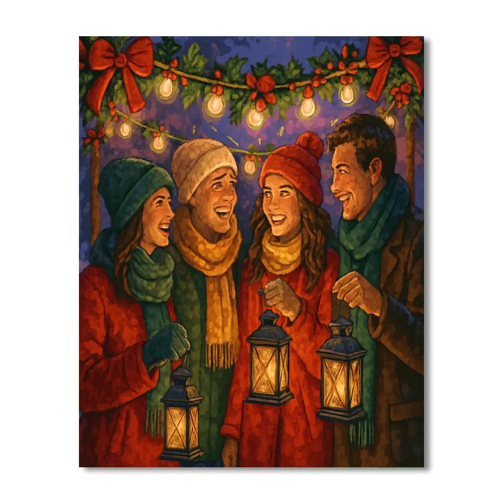 Twilight Ribboned Gathering painting number kit