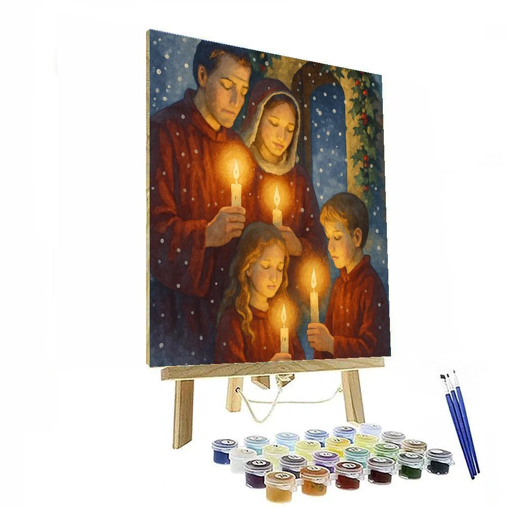 Silent Night Candlelight paint by color
