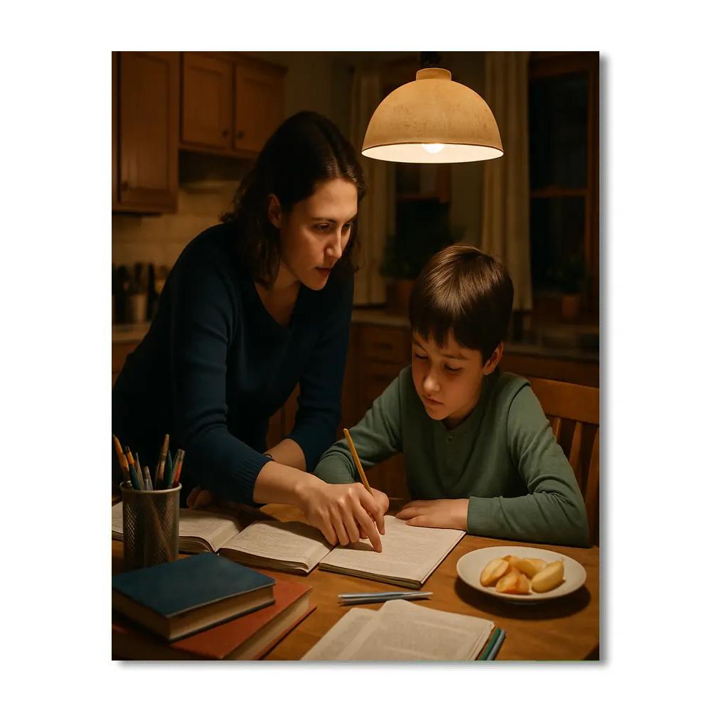 Homework Help At Kitchen Table Numbered painting kits