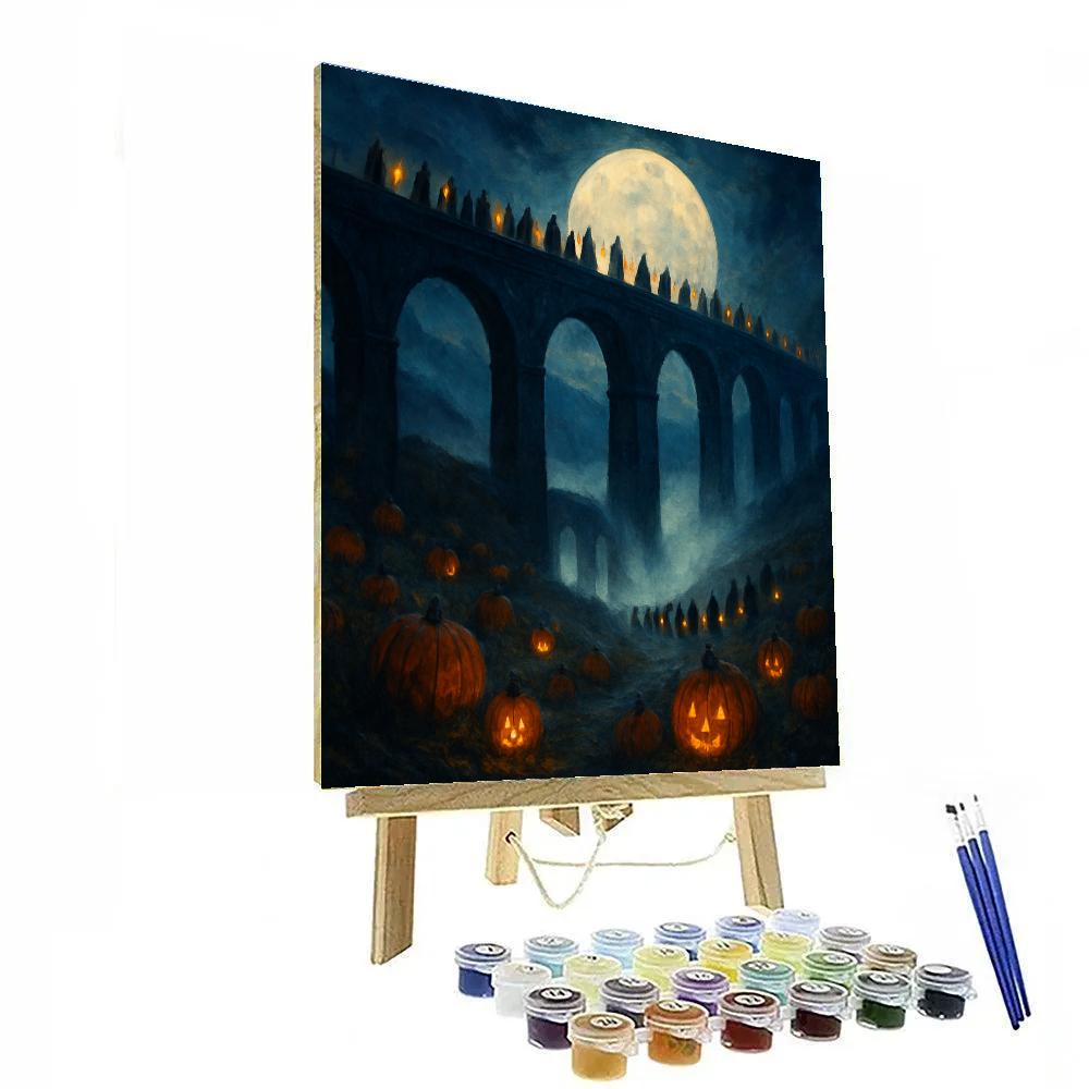 The Gloaming Viaduct paint by color