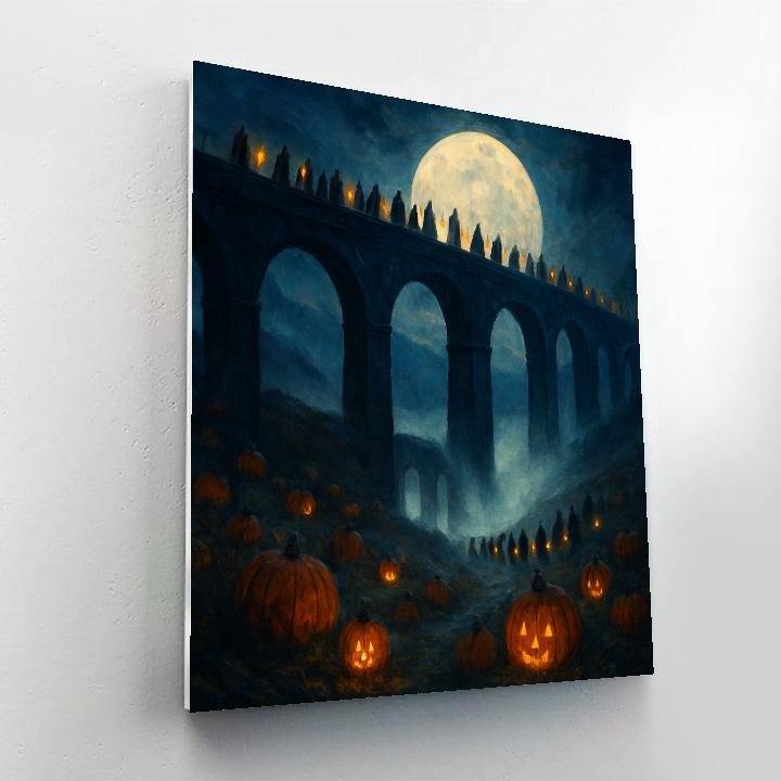 The Gloaming Viaduct paint by color