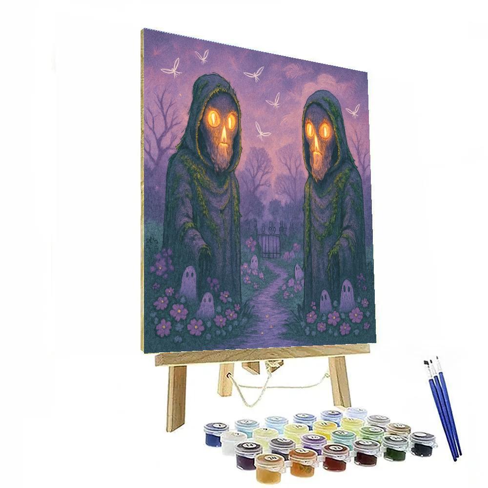 The Mossy Gatekeepers DIY paint by numbers