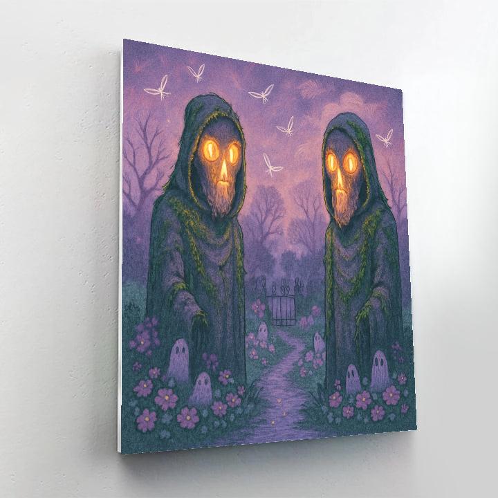 The Mossy Gatekeepers DIY paint by numbers