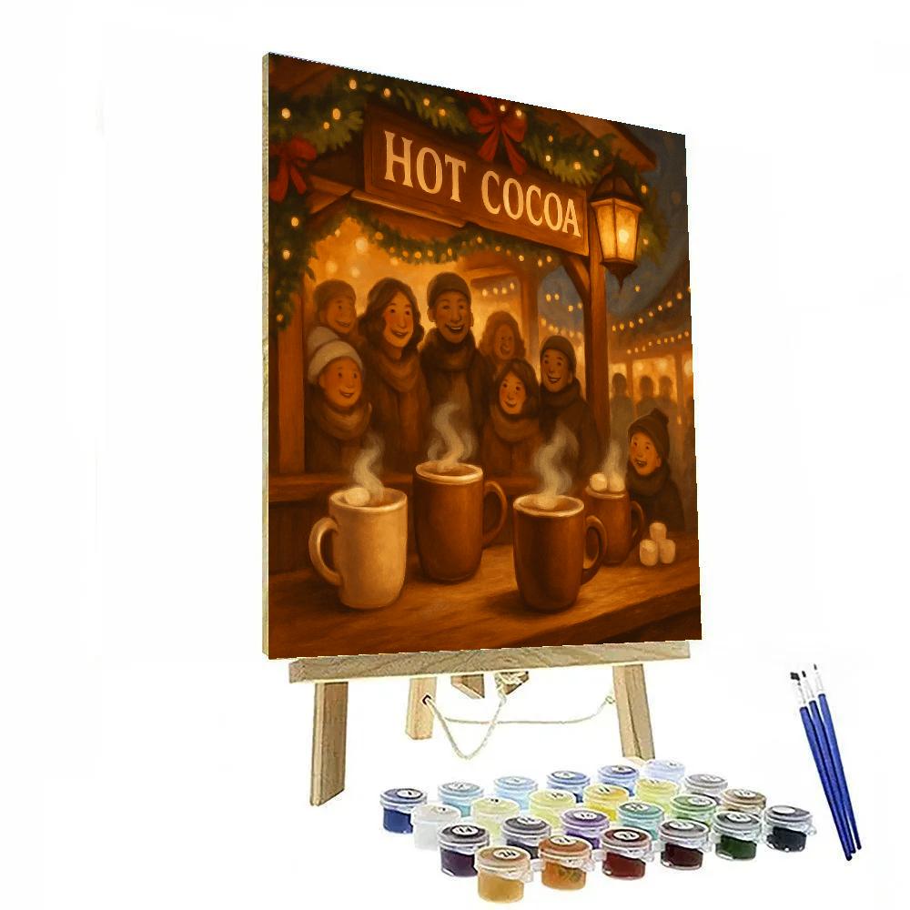 Hot Cocoa Stall At Frost Market DIY paint by numbers