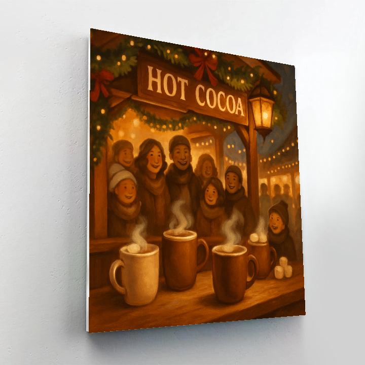 Hot Cocoa Stall At Frost Market DIY paint by numbers