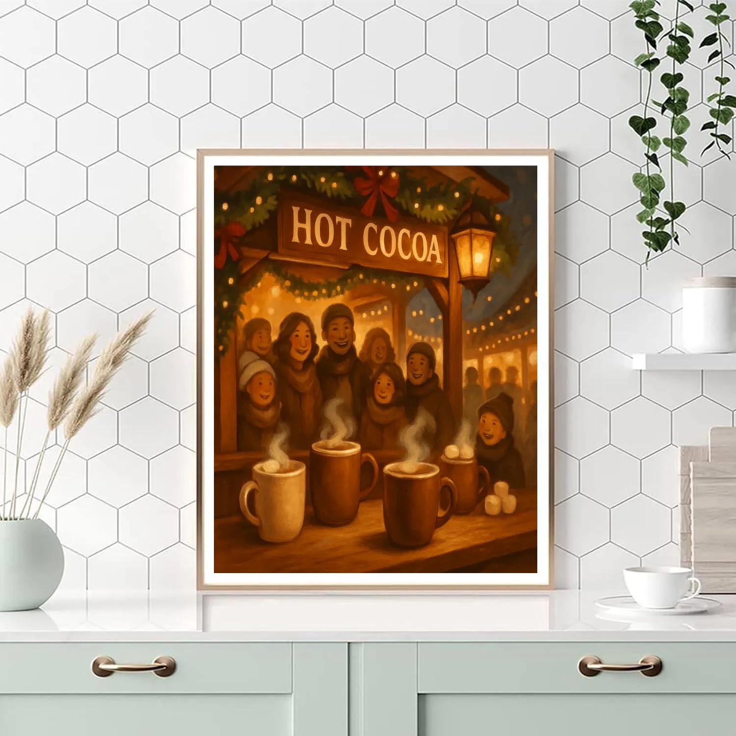 Hot Cocoa Stall At Frost Market DIY paint by numbers