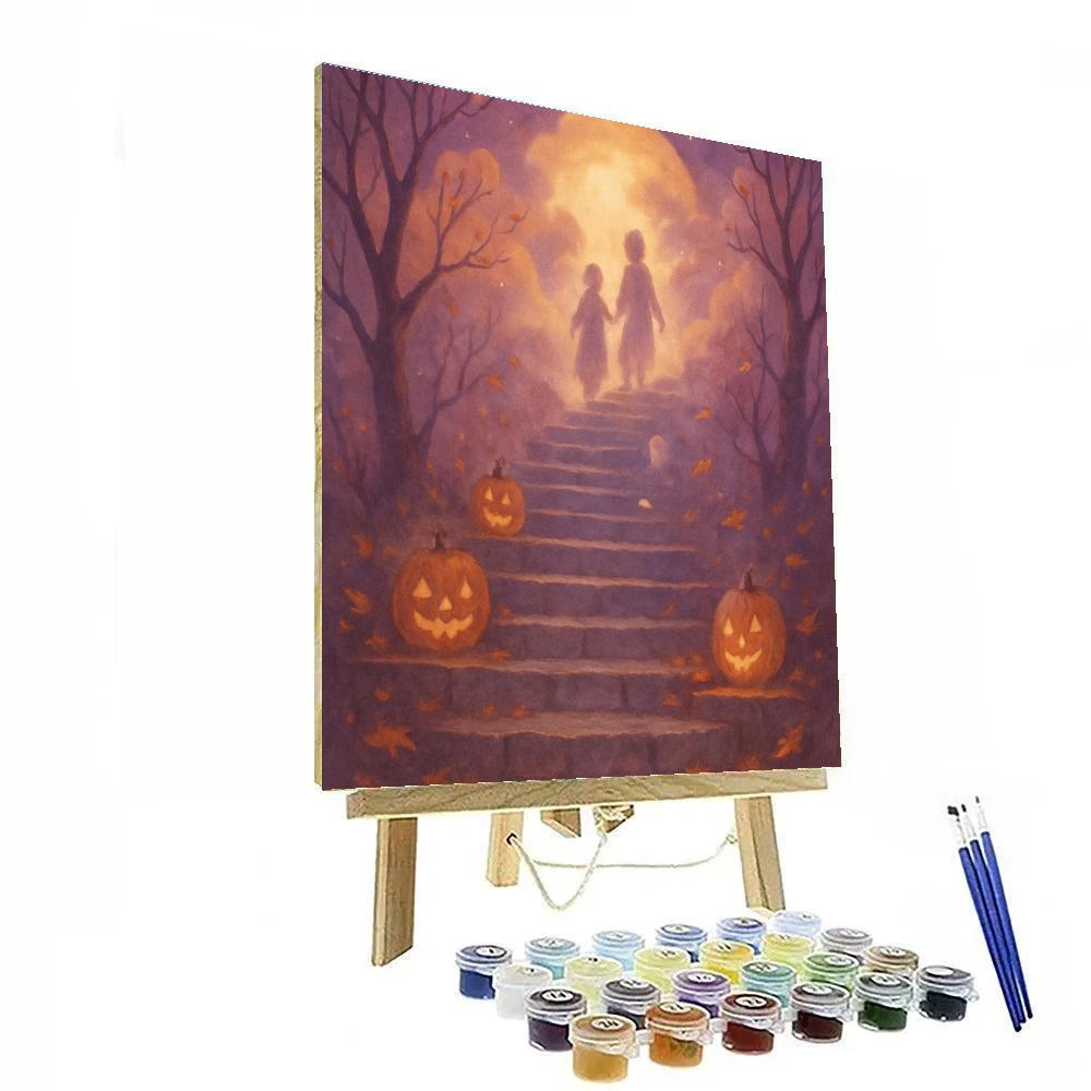 Lantern Steps To The Moon DIY paint by numbers