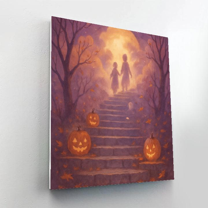 Lantern Steps To The Moon DIY paint by numbers