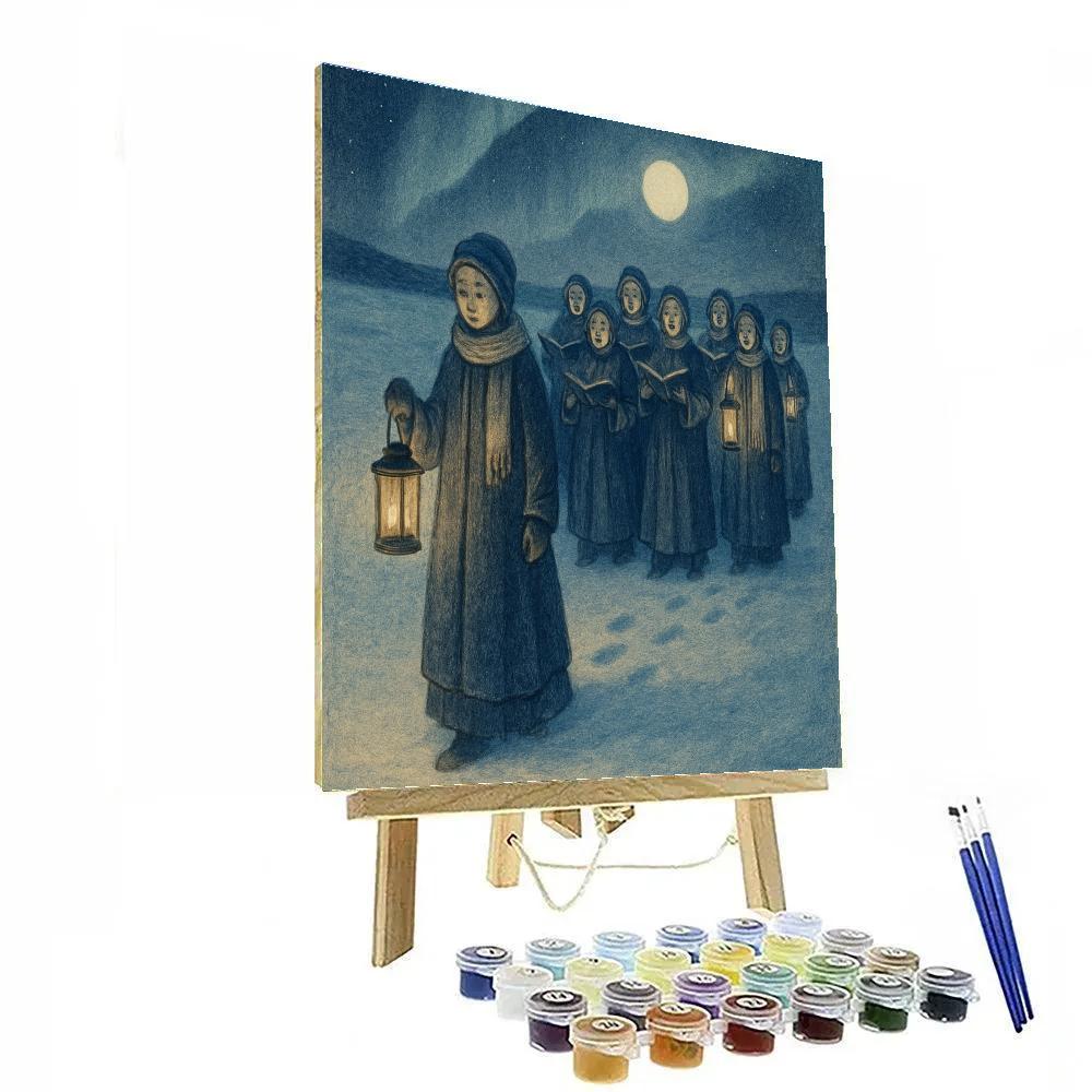 Polar Night Lantern Choir Painting by numbers kit