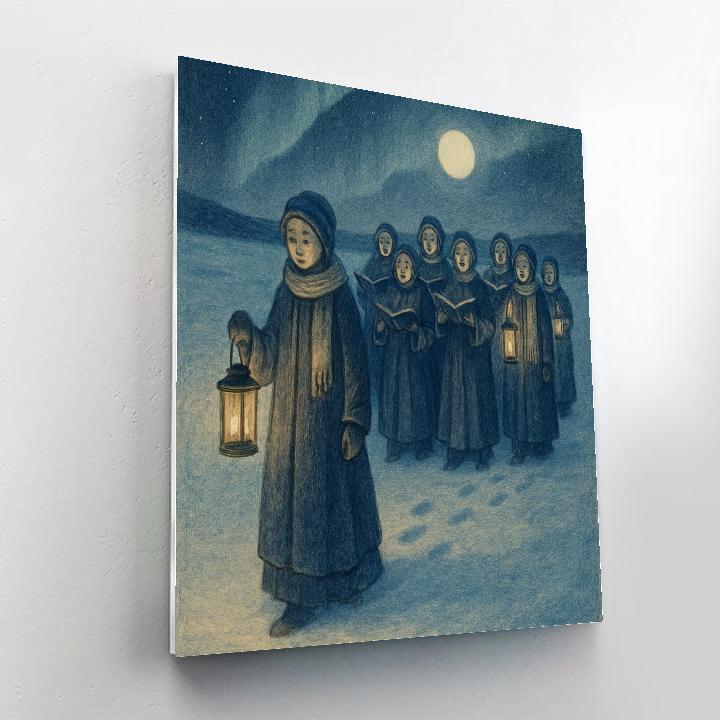 Polar Night Lantern Choir Painting by numbers kit