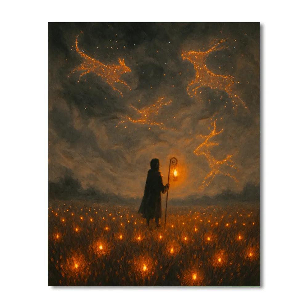 The Ember Field paint by color