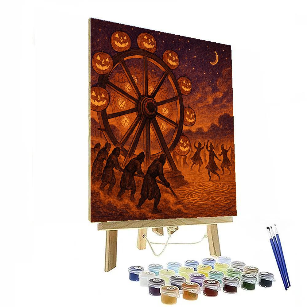 The Lantern Harvest Wheel Painting by numbers kit