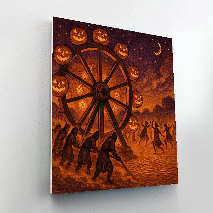 The Lantern Harvest Wheel Painting by numbers kit