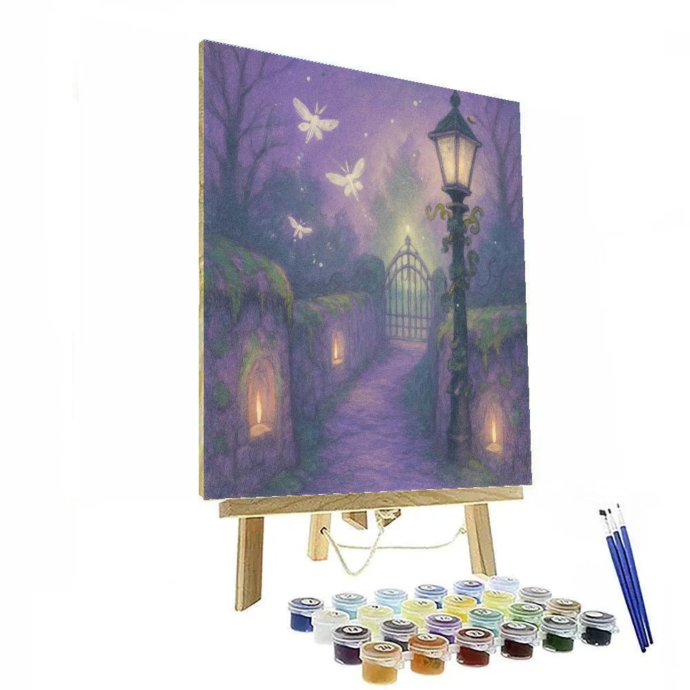 The Moss-Lit Lane Painting by numbers kit