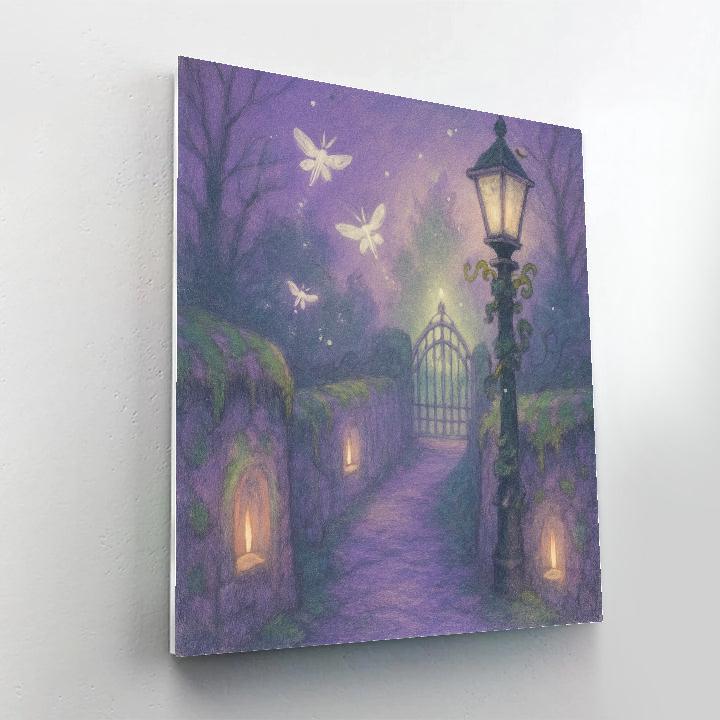 The Moss-Lit Lane Painting by numbers kit