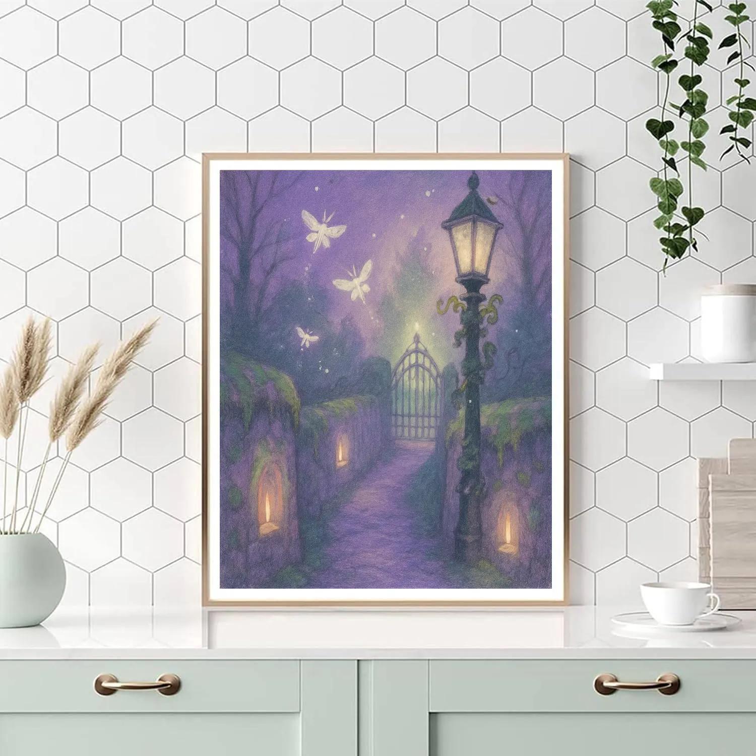 The Moss-Lit Lane Painting by numbers kit