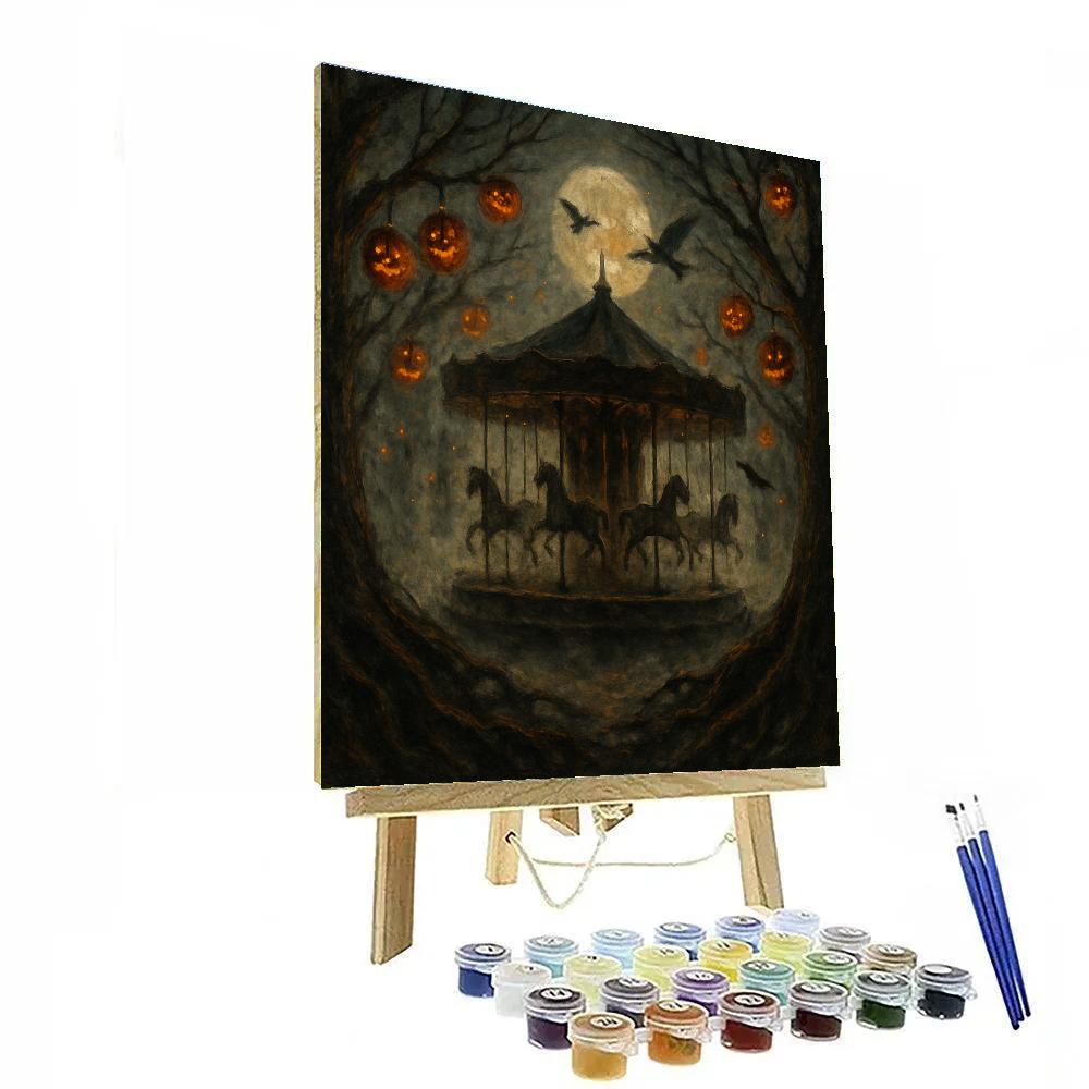 The Phantom Orchard Carousel painting number kit